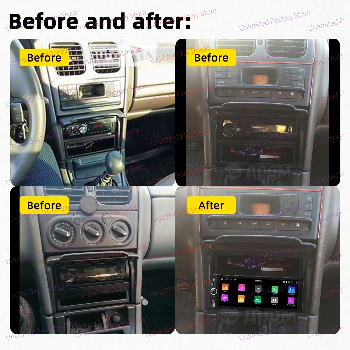 Set di tappetini compatibile per Renault Laguna I, tipo B56