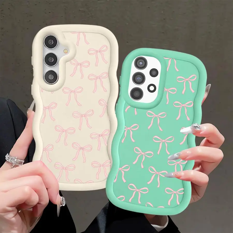 Chic Pink Bow Soft Phone Case Cover