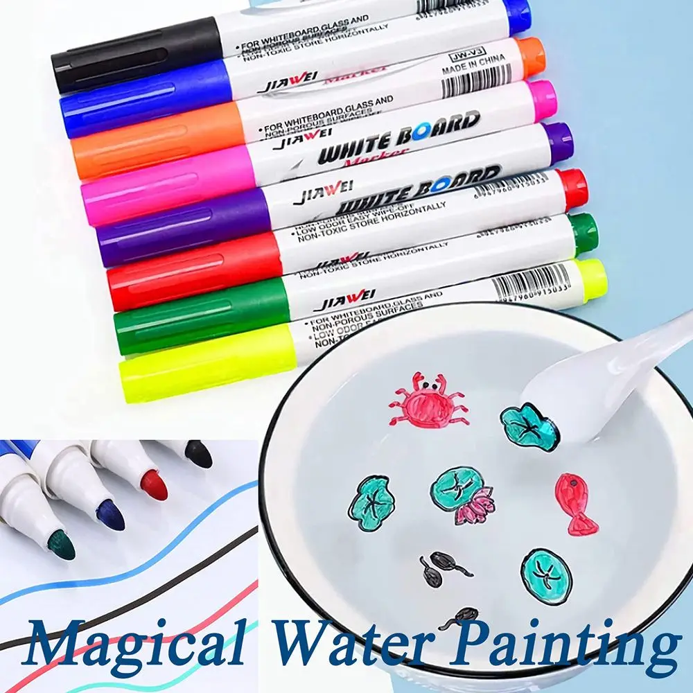 Water Drawing Floating Early Education Toys Whiteboard Markers Magical