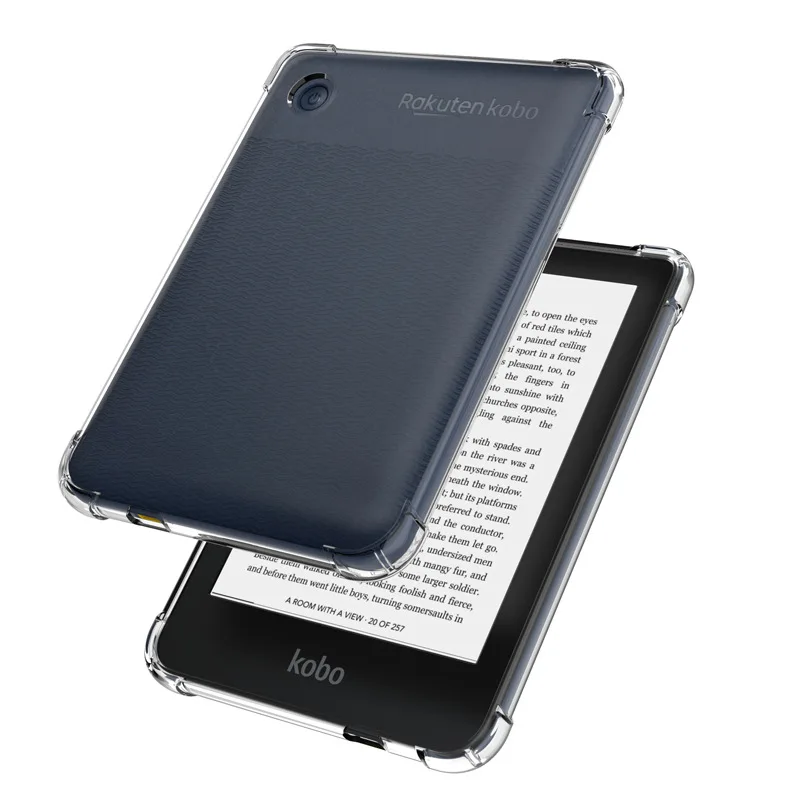 Transparente Tpu Macio Tampa Traseira Escudo Protetor à Prova de Choque E-book Reader Case para Kobo Nia 2e Kobo Clara hd - Imagem 5