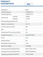 Climatiseur portable 12000 BTU R290 avec télécommande, climatiseur mobile pour la maison, le bureau, l'hôtel 5