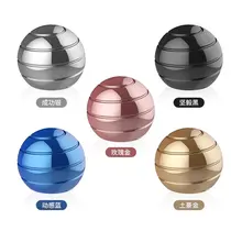 

Desktop Decompression Rotating Spherical Gyroscope Metal Spinning Top Office Desk Fidget Finger Toys Office Pressure Relief Gift