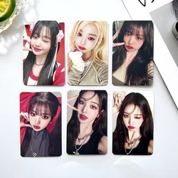 6PCS/Ser KPOP IVE Album I'VE MINE LOMO Card Postcard Starship Special Card Fine Card Wonyoung  Round LIZ Rei Leeseo Photo Card