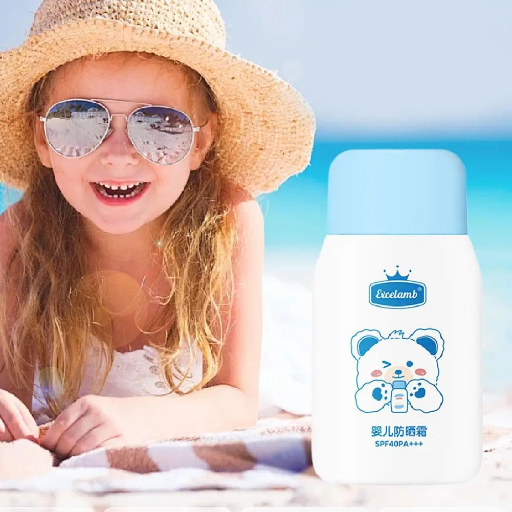 SPF 40+++ Children Sunscreen Refreshing Oil Free Sun Protector Sunscreen Stick Moisturizing Face Stick Non-Sticky Bar