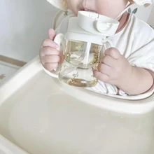 

Newborn Baby Bottle Olive Flower With Gravity Ball Straw Water Cup Milk Bottle Drinking Cups Wide Mouth Design Children Kettle