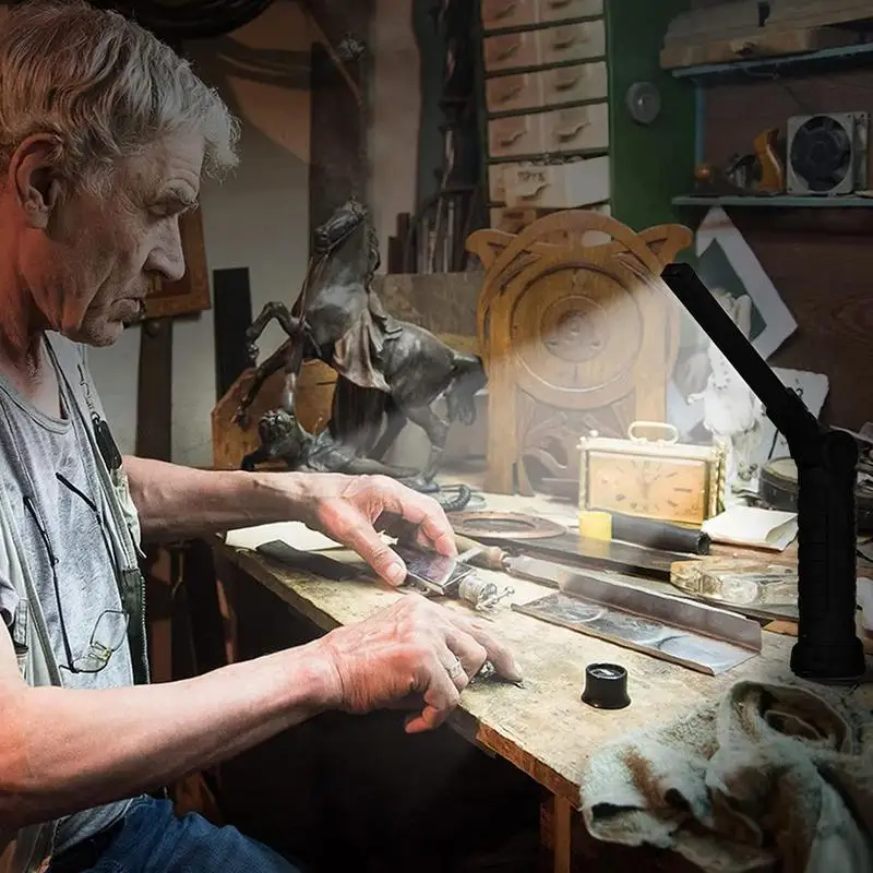 LED 충전식 마그네틱 작업등, 강력한 토치, 마그네틱 베이스 및 후크, 낚시, 캠핑, 바베큐에 이상적