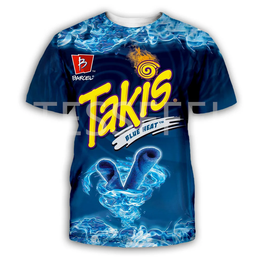 

Newest Foods Potato Chips Candy Sauce Chocolate Snacks 3DPrint Summer Harajuku Streetwear Short Sleeves Casual Funny T-Shirts X2
