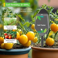 6 IN 1 Multifunction Soil Meter Digital Ph Tester EC/Light/Moisture/Fertility Tester Thermometer Removable Panel for Garden 2