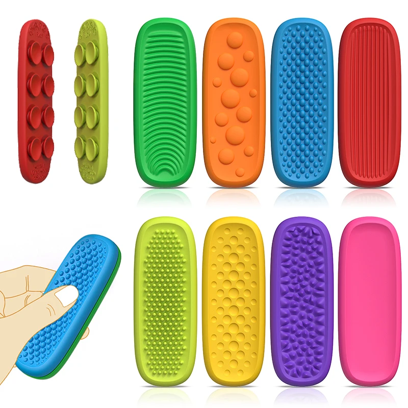 Silicone Sensory Strip Fidget Toys Kids Autism Decompression Calming Fidgeting Toy Adults Stress Desk Anxiety Relief Sensory Toy sensory fidget toy,anti stress toy,fidget toy,finger sensory toy
