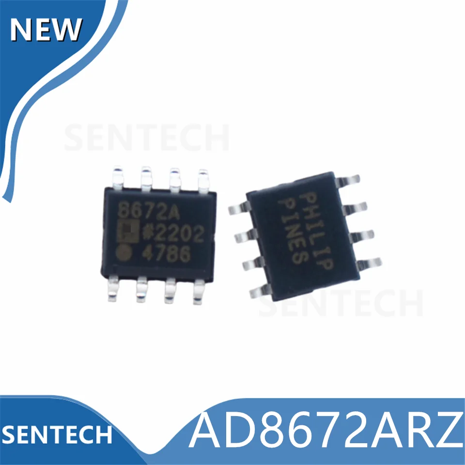 

10 шт./партия, двухканальный прецизионный усилитель AD8672ARZ SOIC8
