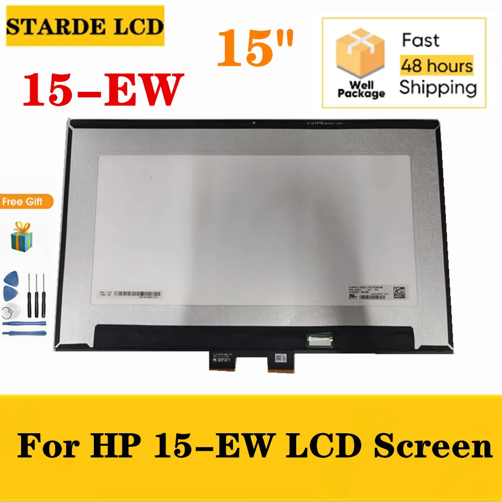 

Original 15 inch LCD Touch Screen Digitizer Assembly For HP Pavilion x360 Convertible 15-EW 15-ew00 15T-ew100 With Frame FHD LED