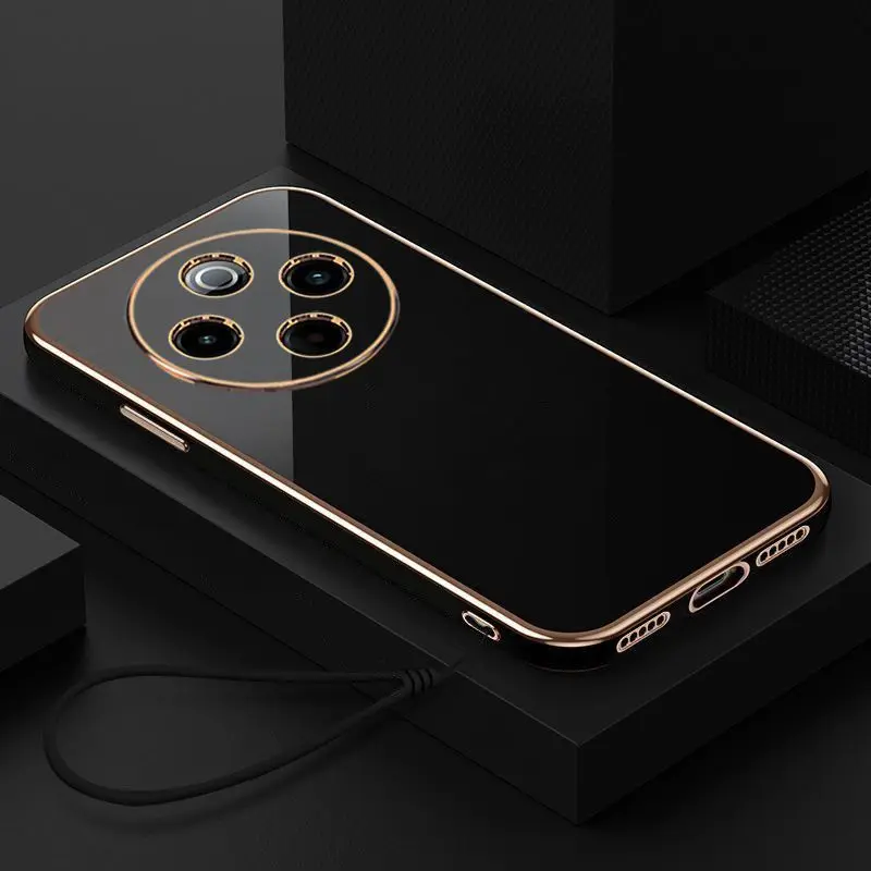Luxury Square Plating Shockproof Phone Case