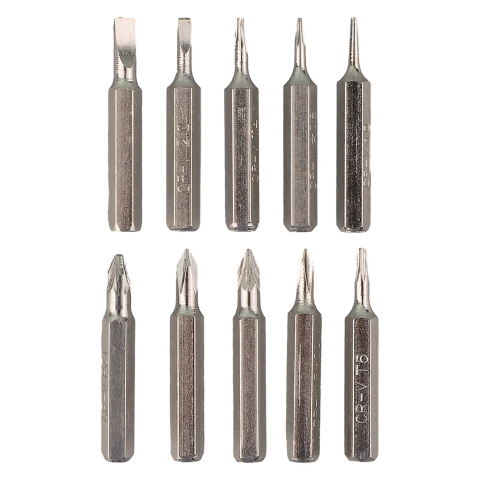 

Power Tools Screwdriver Bit Set 28mm Length 4mm Shank Assembly Chrome Vanadium Steel Screwdriver Set Silver Small