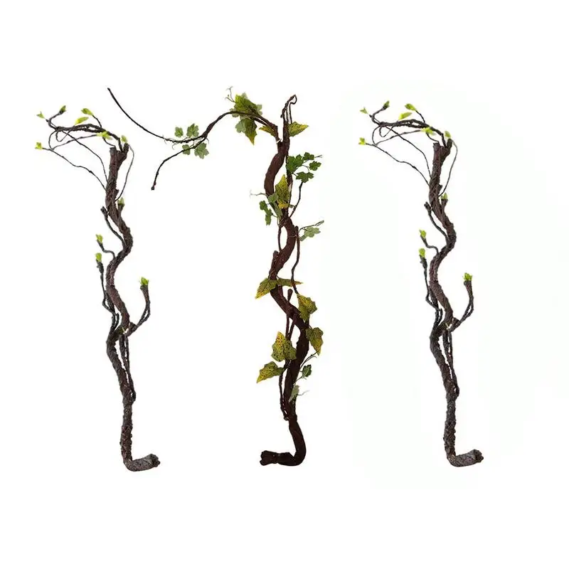 

Artificial Eucalyptus Garland Soft Plastic Dried Tree Branch Creeper Greenery Plants Wreath for Wall Room Garden Wedding Party