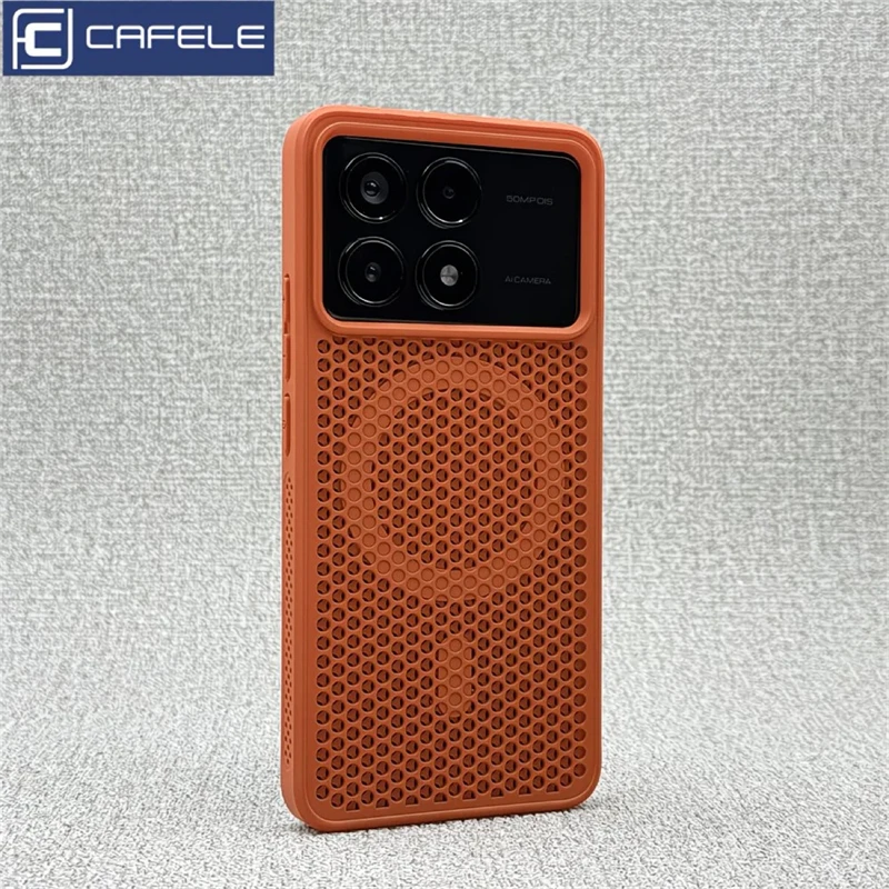 Magnetic Cooling Honeycomb Mesh Shockproof Bumper Case