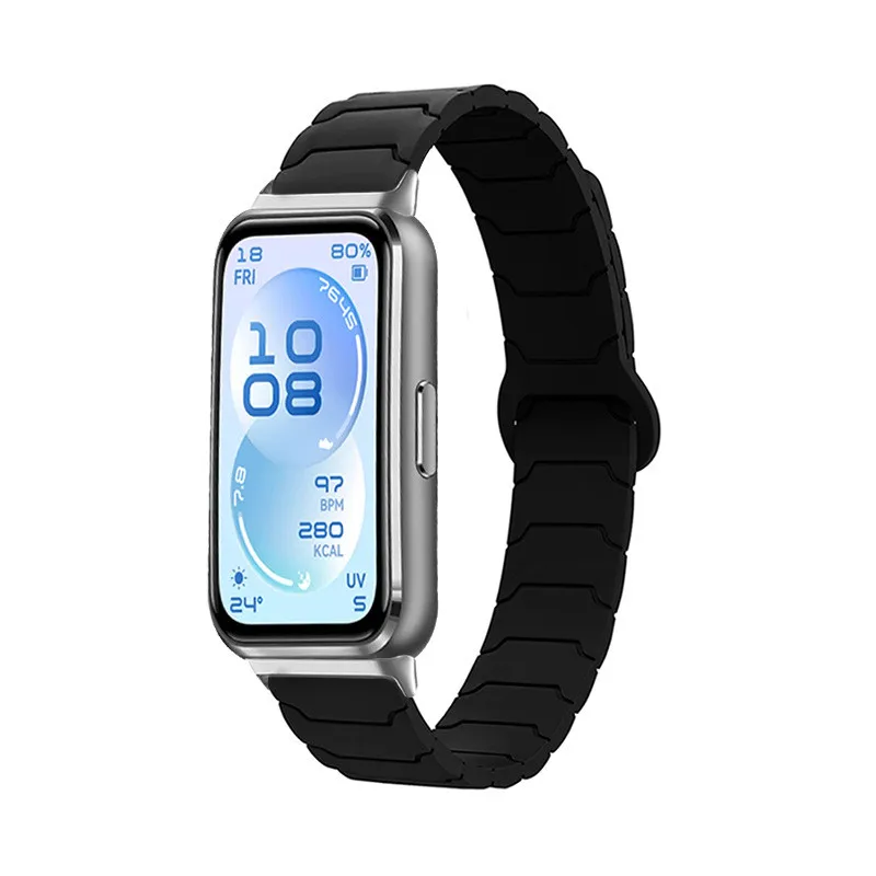 Magnetic Armor Silicone Watch Strap Replacement Band