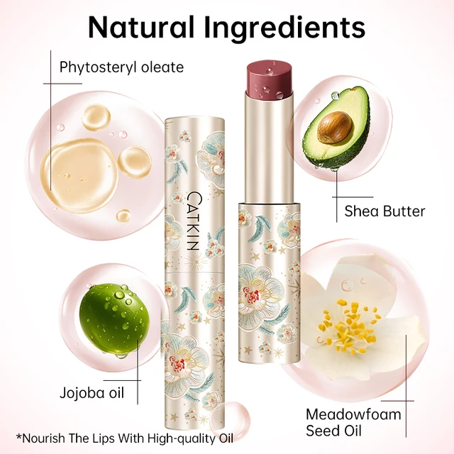 55928-5bf67a.jpg CATKIN GLOSSY LIP BALM Hydrating Lip Balm in 6 Vibrant Colors Moisturize, Protect & Soothe