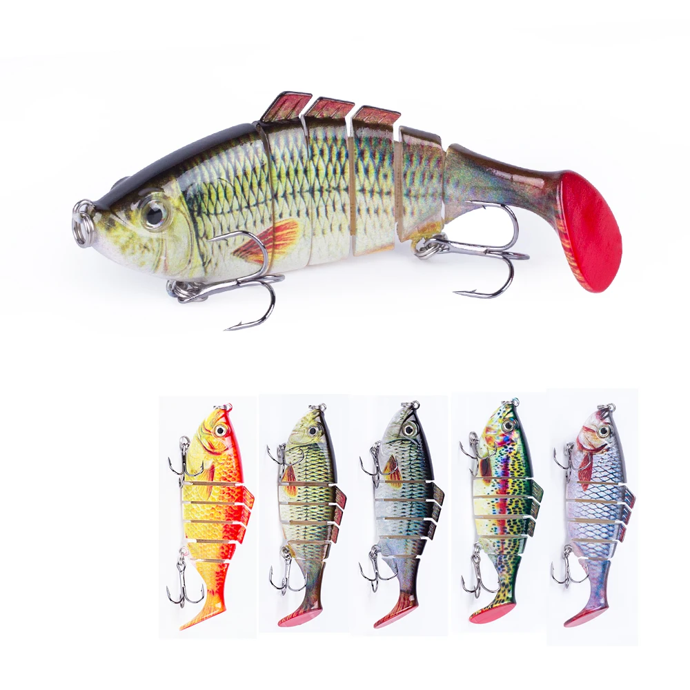 Multi Jointed T-Tail 10cm/16.5g Slow Sinking Bionic Fishing Lures