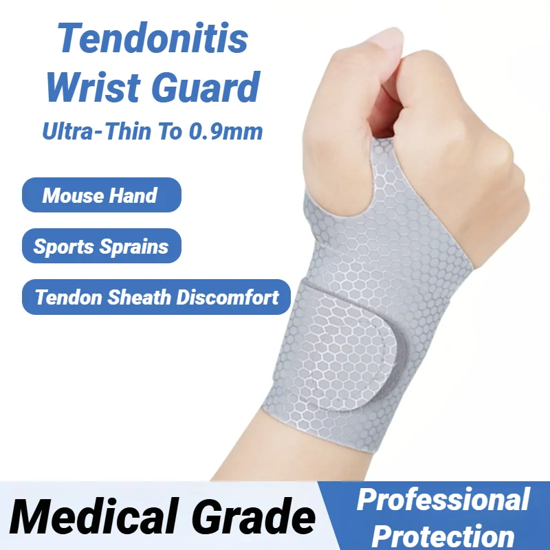 Adjustable Ultra Thin Wrist Strap Sprains Pain Relief Breathable Support for Gym Exercise Arthritis Tendonitis Carpal Tunnel