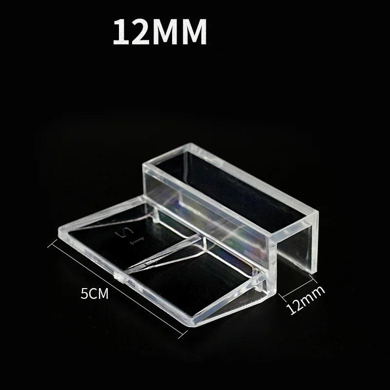Fish Tank Lid Bracket 4 Pcs Set 6-12mm Acrylic Fish Tank Lid Cover Support Holder Bracket Clip Aquarium Top Cover Bracket Aquarium Cap Support Rack