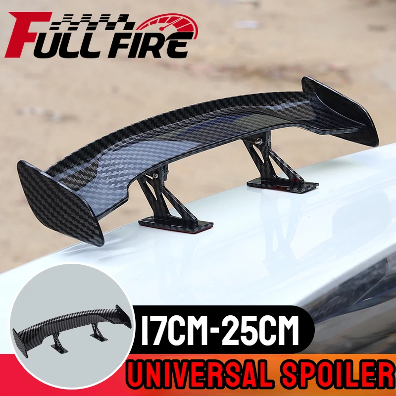 Universal Car Mini Tail Wing Carbon Fiber Look Mini Modified Tail Wings  Model Auto Rear Spoiler Decoration Car Accessories - AliExpress