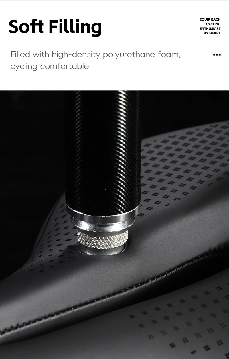 WEST BIKING MTB-Fahrradsattel, atmungsaktiv, rutschfest, gepolstert, Sitz mit Lederoberfläche, Rennrad, stoßdämpfender hohler Fahrradsattel – Detail 22