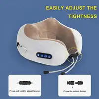 Portable U-Shape Neck Pillow Massage Machine Heat Vibrater Shoulder Neck Muscle Relax Electric Massager Instrument USB Charging 4