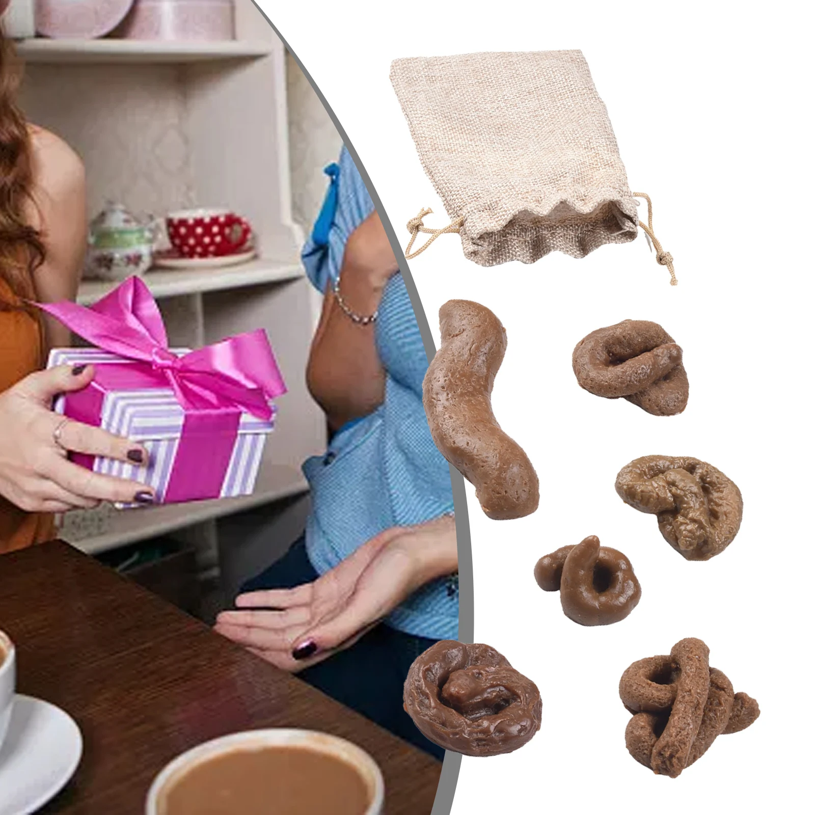 6pcs Mischief Unbelievable Turd Gag Fake Turd Classic Joke Funny Gadgets Gags Practical Jokes Fake Dog Poop Toys Home Decor