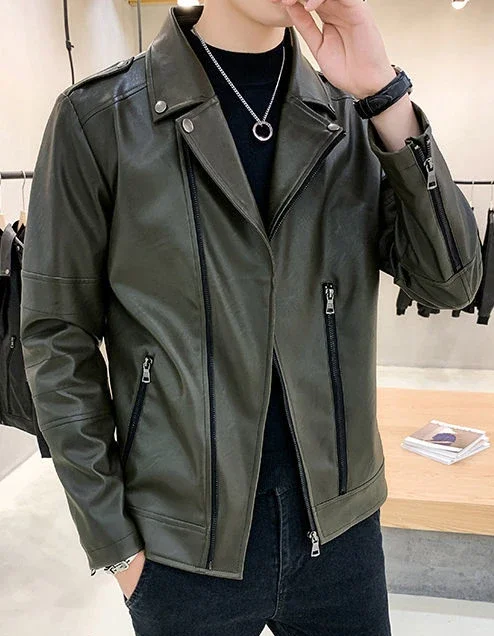 Description Picture 4 of itemOversize Men's Suit Jackets Party Coat Leather Plus Big Size Male Blazer Casual Fashionable Summer Menswear Simple Breasted 2024