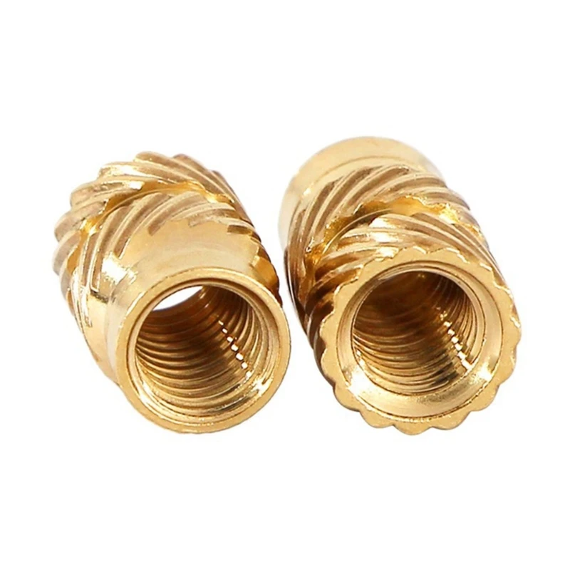 300Pcs 2/2.5/3/4/5/6mm 스레드 인서트 3D 인쇄용 널링 너트 인서트