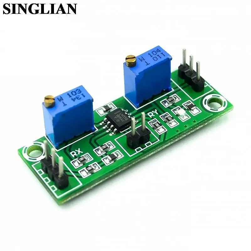 

LM358 Weak Signal Amplifier Voltage Amplifier Two-stage Operational Amplifier Module Single Power Signal Collector
