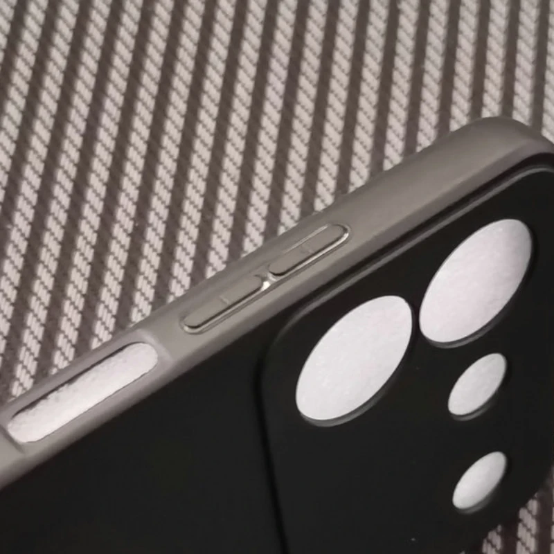 Enhanced Black Frosted TPU Silicone Matte Protective Phone Case Shell