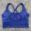Cross Straps Sports Bra Gym Crop Top Yoga Vest Women High Impact Fitness Bralette Push Up Running Underwear With Chest Pad 5