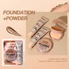 Matte BB Cream Liquid Foundation Setting Powder Waterproof Lasting Oil-Control Full Coverage Acne Spot Dark Circle Concealer 2