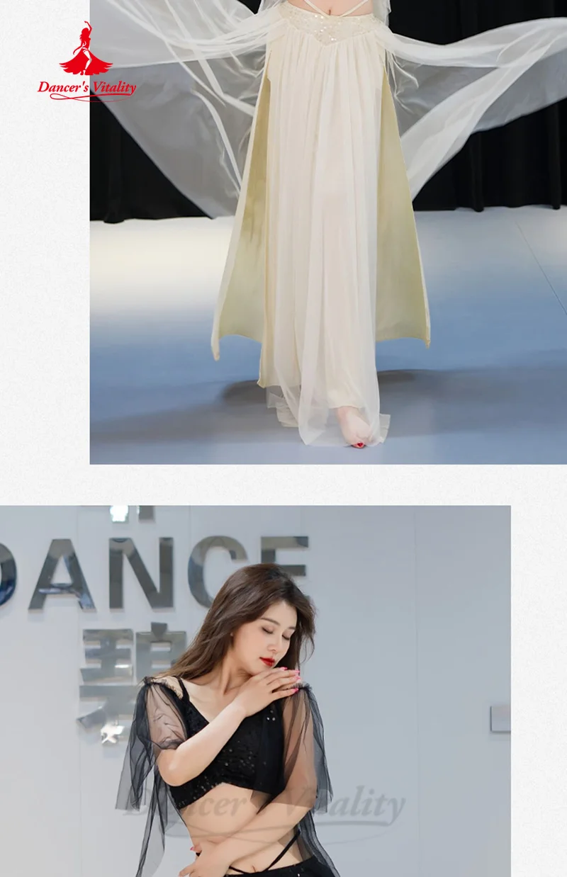 BellyDance Practice Clothes for Women Advanced Sequin Mesh Set Belly Dancer Training Professional Clothing Oriental Dance Outfit S666aed37e82942409a438367105498act