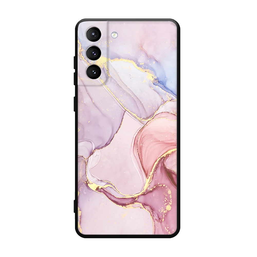 Nowy Dla Samsung S22Pink Marmur Tekstury Etui Na Telefony Dla Samsung S22 S21 S20 Ultra 5G Pro Plus S10 S9 S8 Uwaga 20 10 9 Ultra Okładki