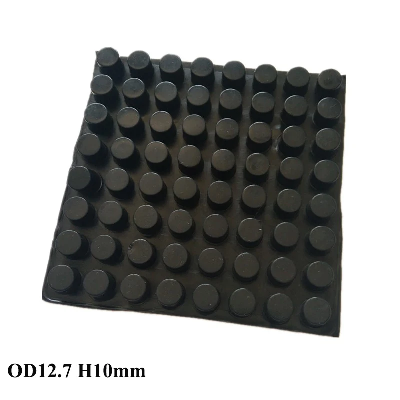 64PCS 12.7MM*10MM SELF ADHESIVE SOFT ANTI SLIP BUMPERS SILICONE RUBBER FEET PADS GREAT SILICA GEL SHOCK ABSORBER