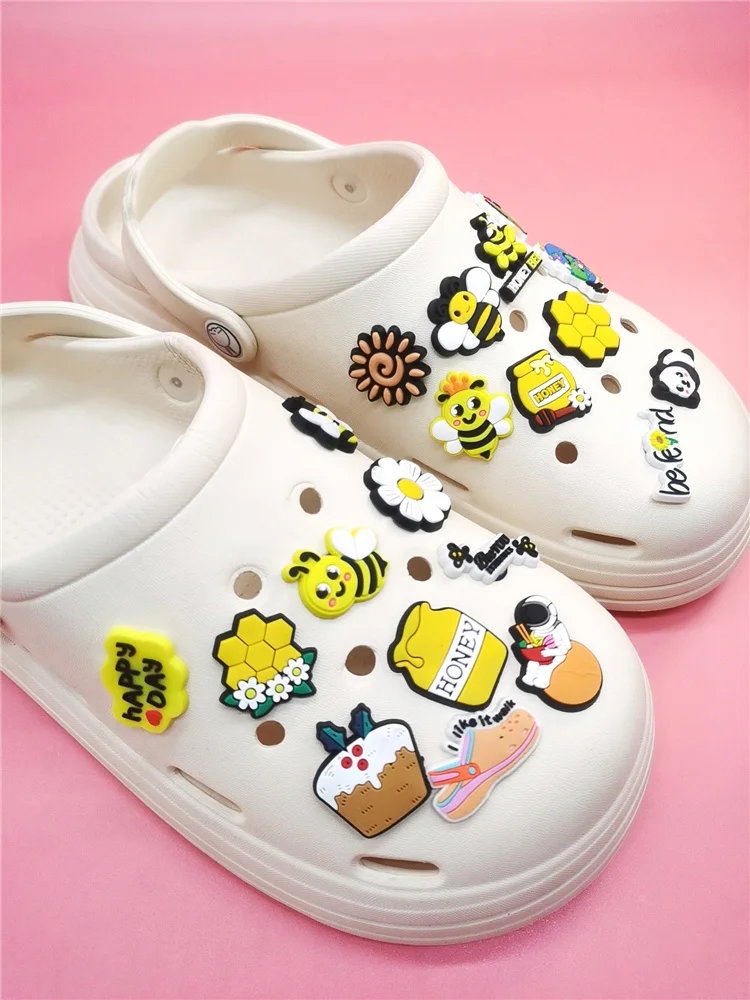 Cute Cartoon Hole Shoes Charm Croc Shoe Charm Decorative Clog Shoe