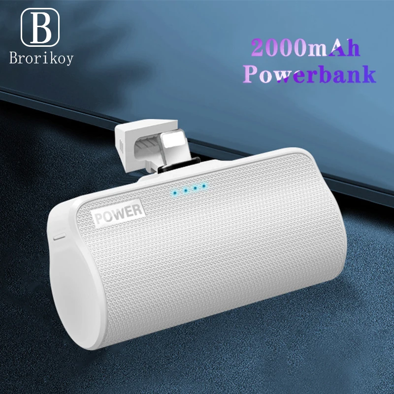 Mini Portable Power Bank For iPhone Samsung Huawei Xiaomi Micro USB Type C Chargers 2000mAh External Battery Box Fast Charging | Мобильные