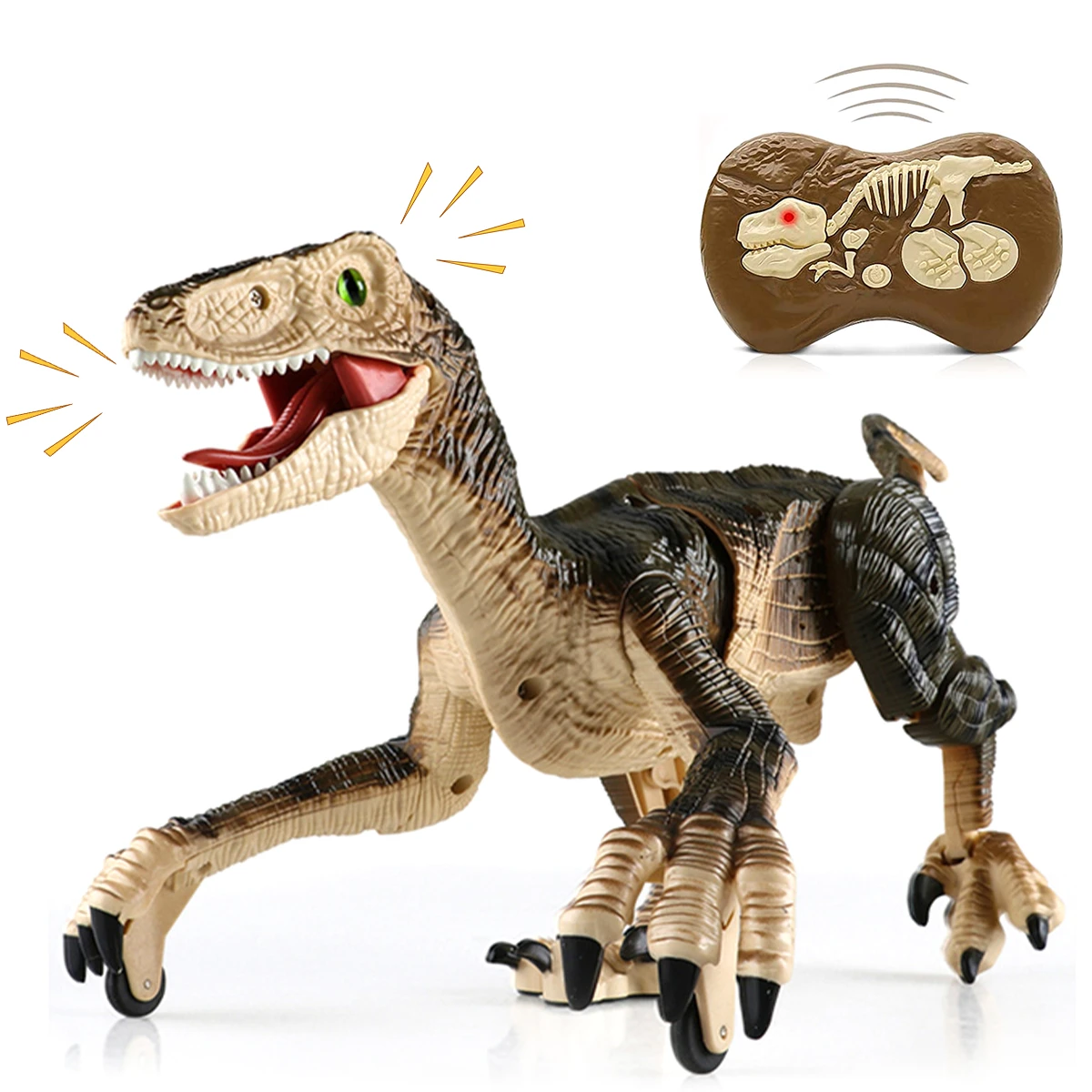 2.4g Rc Dinosaur Raptor Jurassic Remote Velociraptor Juguete 2.4g Rc Dinosaur Raptor Jurassic Remote Velociraptor Juguete