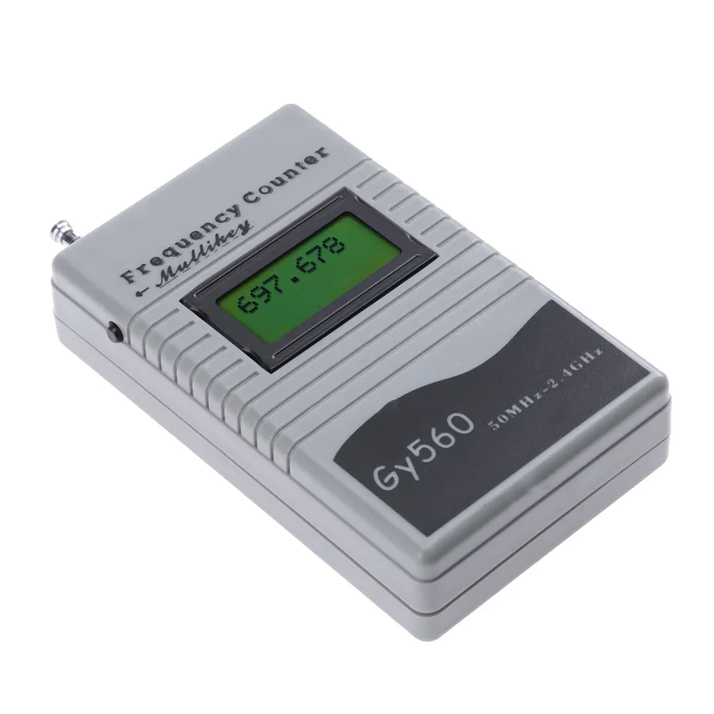 Frequency Counter Tester Frequency Meter Handheld Frequency Counter for Two-way Radio Mobile Phone 50 MHz-2.4 GHz GY560 Frequency Counter Meter
