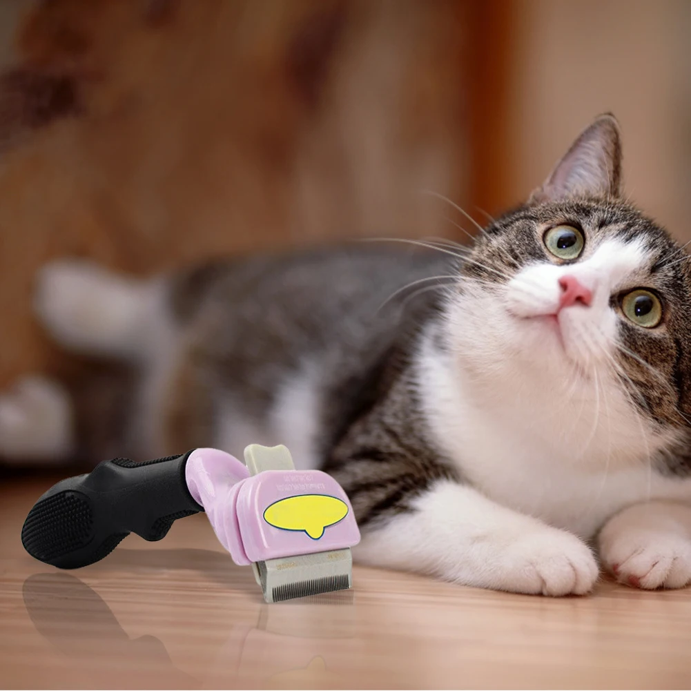 Dog Brush Grooming Accessories Pet Hair Knotting Remover Large Dogs Cat Short Long Hair Anti Lice Combs Cat Hair Care Supplies 2