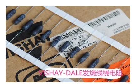 50pcs/lot VISHAY-DALE RS-2M-2 3W 1R (1 ohm) 1OHM accuracy 1% wire wound resistance free shipping