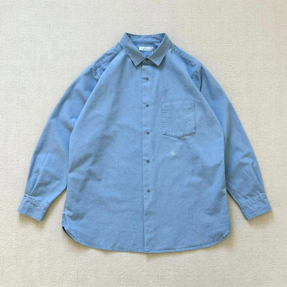 NANAMICA 24AW CHAMBRAY SHIRT casual loose washed long-sleeved denim shirt
