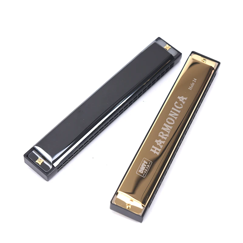24 Hole C Blowing Double Row Blues Harmonica Beginners, diatonic harmonica, kids harmonica