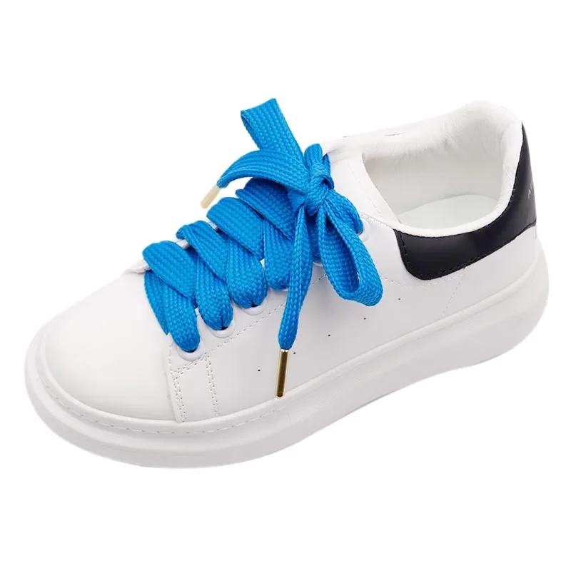 Coolstring 18mm Extra Wide Fat Flat Lace with Silver Metal Aglets