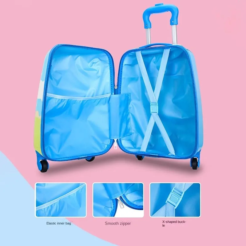 Suitcase for Children Cute Cartoon Kids Luggage 16/18 inch