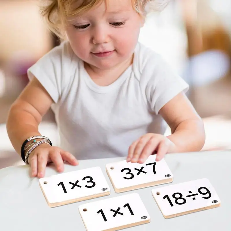 Kids Math Learning Cards Mathematics Card Tool Multiplication Division Arithmetic Education Toys For Children Birthday Gift 4