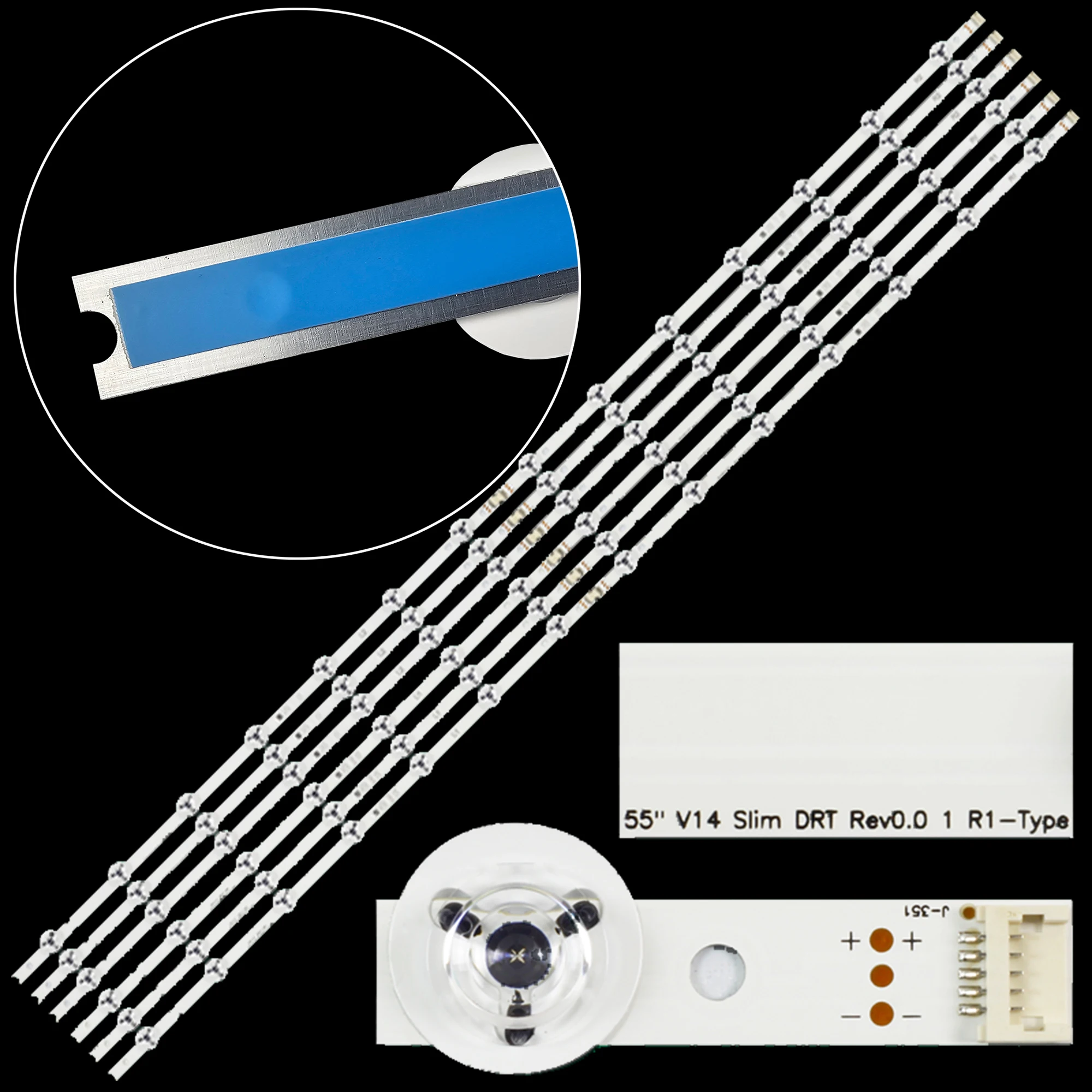Tira de Retroiluminação Led para Retroiluminação 55lb7500 55lb750t 6916l1741a 55lb6900 55lb7000 55lb700v 55lb7200 55lb720v 55lb730v 55lb730b 55lb731v