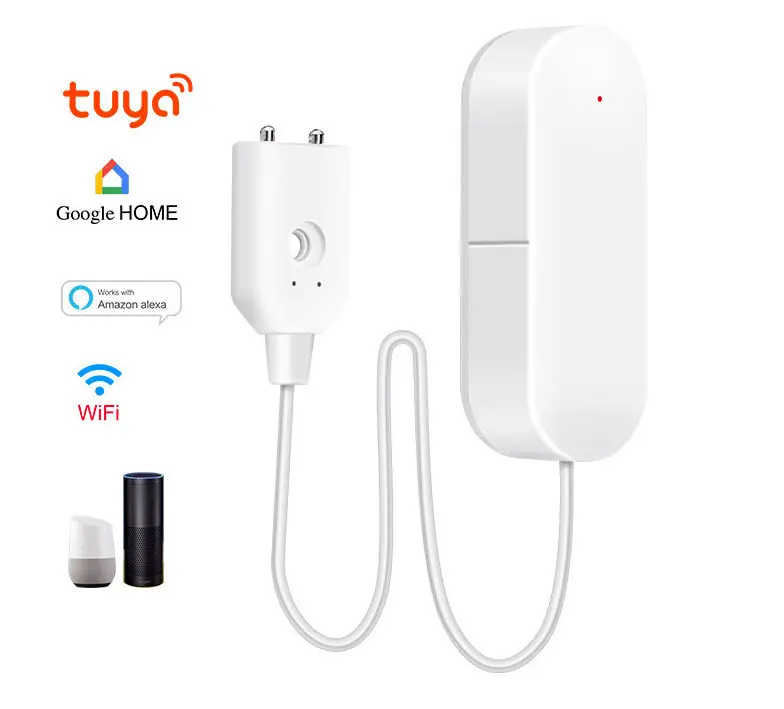 

Смарт-датчик утечки воды Tuya, Wi-Fi детектор уровня воды в домашней кухне, гостиной